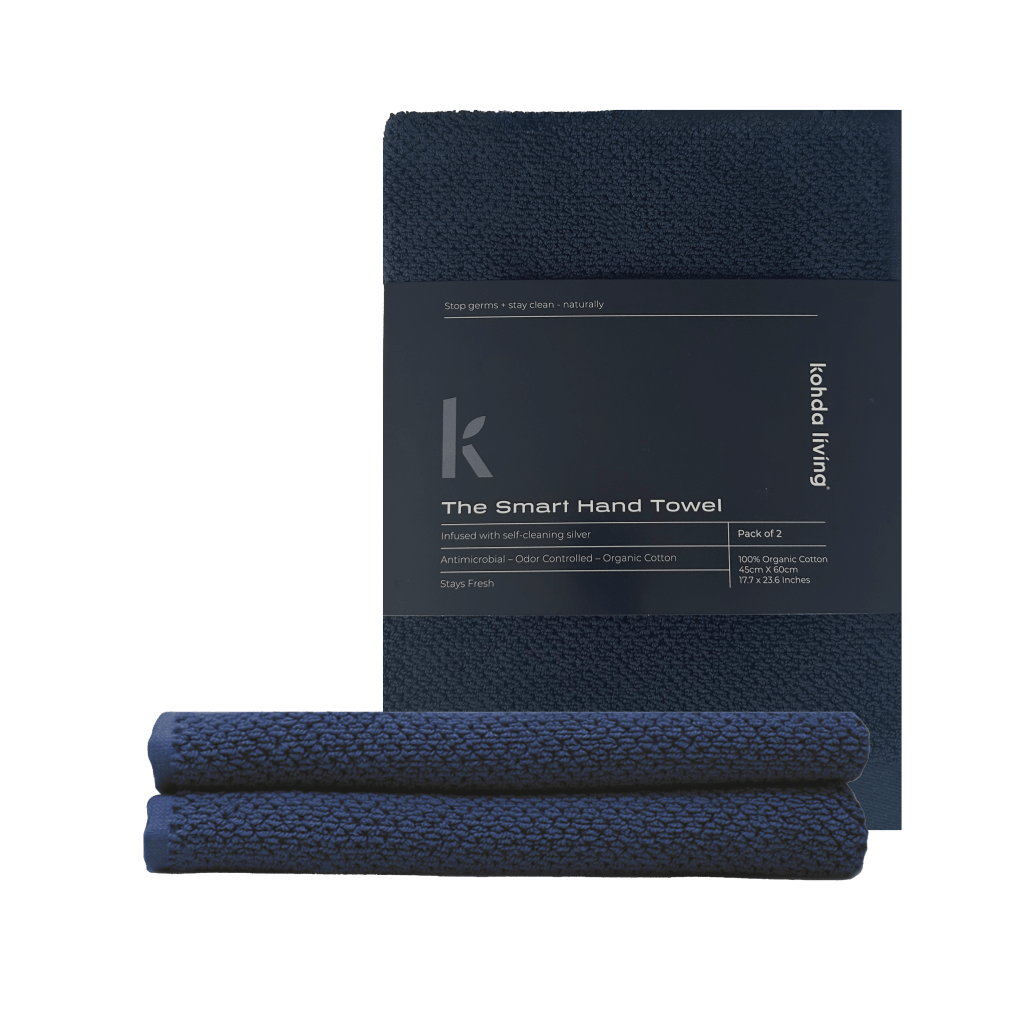 hand towels navy blue